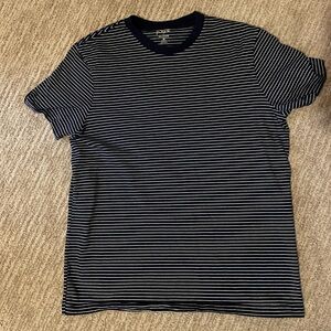 J.Crew Navy and White Striped Shirt